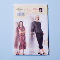 Vogue 7717 Misses'/Petite Top, Skirt + Pants Pattern - Sizes A-C Default Title