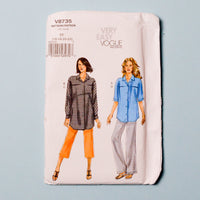 Very Easy Vogue V8735 Misses' Shirt + Pants Pattern *** Default Title