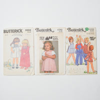 Butterick Toddler Sizes 1-3 Clothing Sewing Pattern Bundle - Set of 3 Default Title