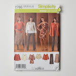 Simplicity 2766 Pants, Skirt, Jacket, + Dress Sewing Pattern Size BB (20W-28W) Default Title