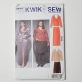 Kwik Sew 3656 Jacket + Skirt Sewing Pattern (1X-4X) Default Title