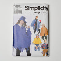 Simplicity 5349 Misses' Poncho + Accessory Sewing Pattern Size AA (XS-M) Default Title