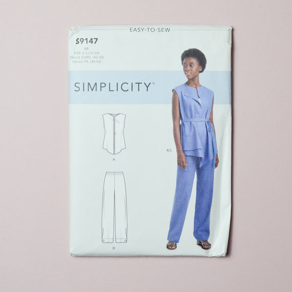 Simplicity S9147 Shirt + Pants Sewing Pattern Size U5 (16-24) Default Title