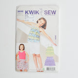 Kwik Sew 3698 Girls Ruffled Shirt + Skirt Sewing Pattern