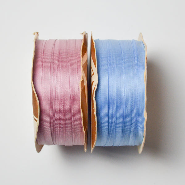 Blue + Pink Knitting Ribbon - 2 Spools Default Title