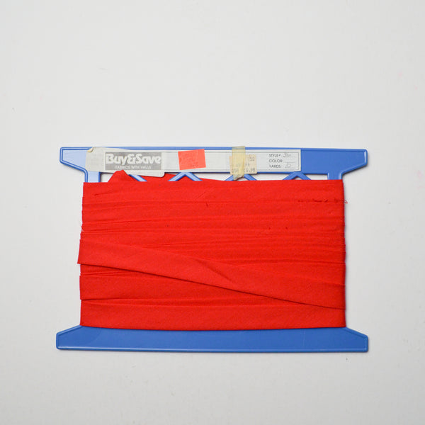 Bright Red Double-Fold Bias Tape Default Title
