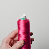 Madeira Rayon 40 wt. Machine Embroidery Thread - 1110 Fuschia, 5000m Cone (Opened) Default Title