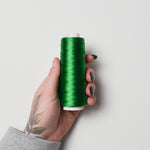 Madeira Rayon 40 wt. Machine Embroidery Thread - 1051 Bell Pepper Green, 5000m Cone Default Title