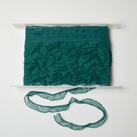 Green Lace Ruffle Trim - 1 Spool Default Title