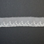 White Floral Lace Trim - By the Yard Default Title