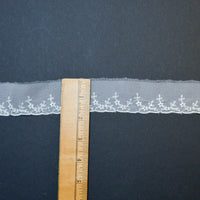 White Floral Lace Trim - By the Yard Default Title
