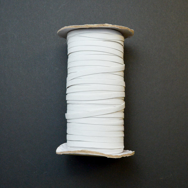 White 1/4" Elastic Cord - By the Yard Default Title