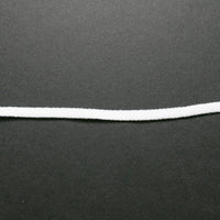 White Soft Elastic Cord, 1/8" Wide - By The Yard Default Title