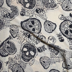 Silky Skull Print Apparel Fabric - By The Yard Default Title