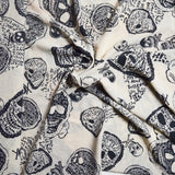 Silky Skull Print Apparel Fabric - By The Yard Default Title