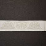 Off-White + Silvery Beige Woven Trim, 1/2" Wide - By the Yard Default Title