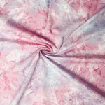 Light Pink + Purple Batik Ice Dye Quilting Cotton Fabric, 44" Wide -  By the Yard Default Title