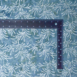 Teal + White Batik Quilting Cotton Fabric, 44" Wide -  By the Yard Default Title