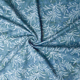 Teal + White Batik Quilting Cotton Fabric, 44" Wide -  By the Yard Default Title