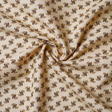 Tan Printed Quilting Cotton Fabric, 44" Wide - By the Yard Default Title