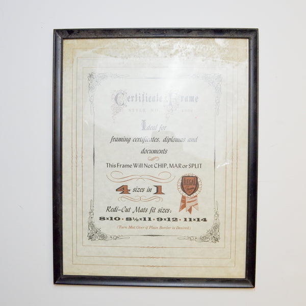 Certificate Frame - 8" x 10" Default Title