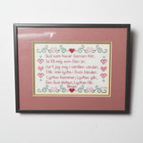 Swedish Prayer Framed Cross Stitch Default Title