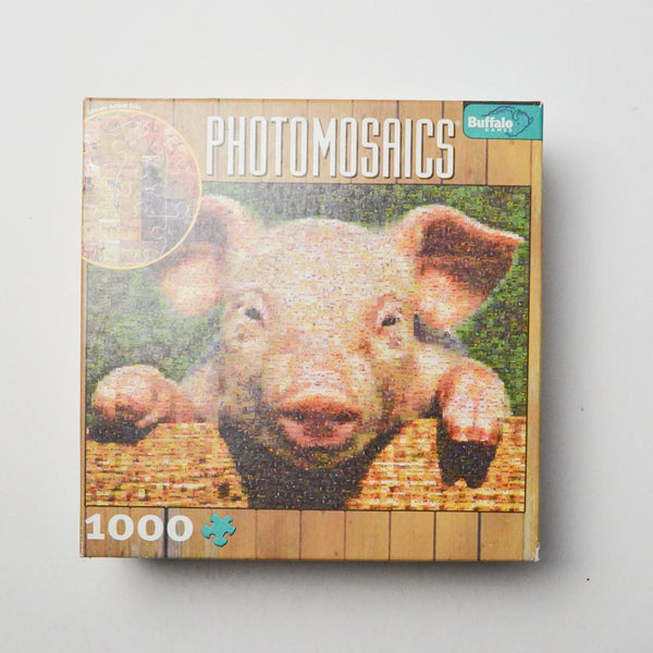 Photomosaics Pig 1000 Piece Puzzle Default Title