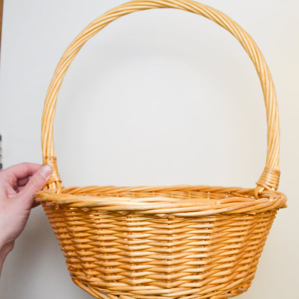 Woven Basket with Handle Default Title