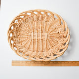 Shallow Oval Woven Basket Tray Default Title