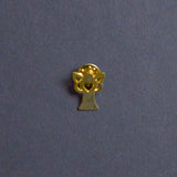 Gold Heart Angel Pin Default Title