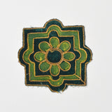 Green + Gold Floral Patch Default Title