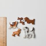 Ceramic + Wooden Mini Dog Figurine Bundle - Set of 4 Default Title