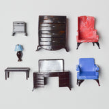 Plasco Plastic Dollhouse Furniture - Set of 7 Default Title