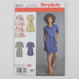 Simplicity 8014 Shirtdress Sewing Pattern Size H5 (6-14)