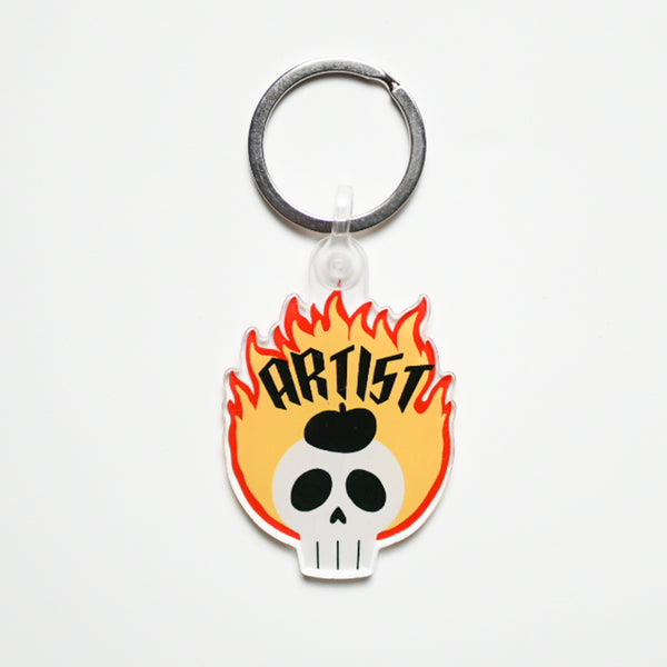 Keychain Fire Design Fire Artist Keychain – Make & Mend