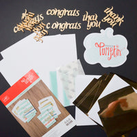 Paper Pumpkin Glittered Greetings Card-Making Kit Default Title