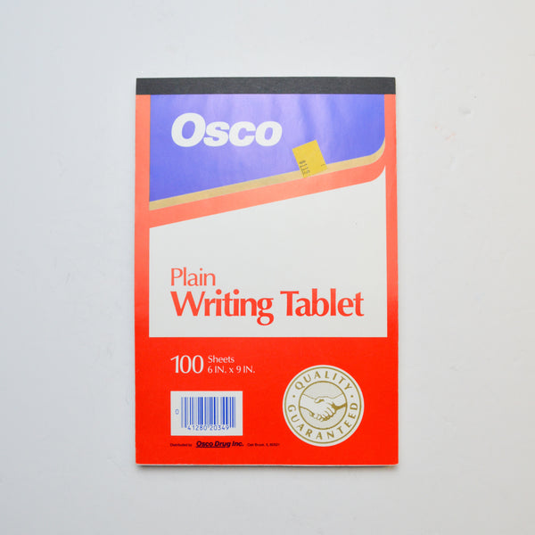 Osco Plain Writing Tablet - 6" x 9" Default Title