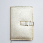 Gold Lined Journal with Buckle Closure Default Title