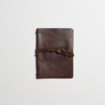 Dark Brown Leather Journal Cover - 4" x 5" Default Title