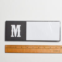 Grey + White M Notepad - 3" x 10" Default Title