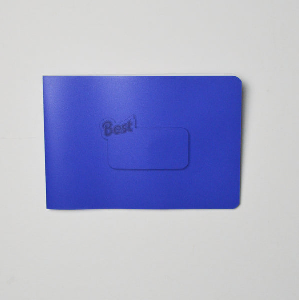 Blue Plastic Cover Lined Notebook Default Title