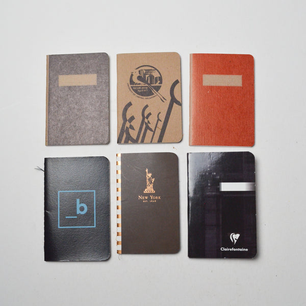 Paper Cover Pocket Notebooks - Bundle of 6 Default Title