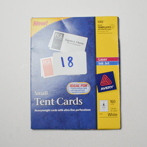 Avery 5302 Small Tent Cards Default Title