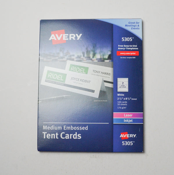 Avery 5305 Medium Embossed Tent Cards Default Title