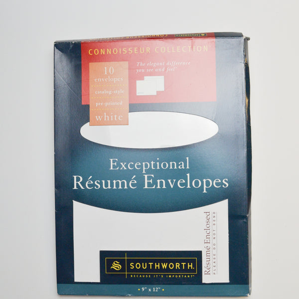 Southworth Resume Envelopes - Pack of 8 Default Title