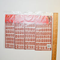 Over N Over Alphabet Reusable Glass Etching Stencils Default Title