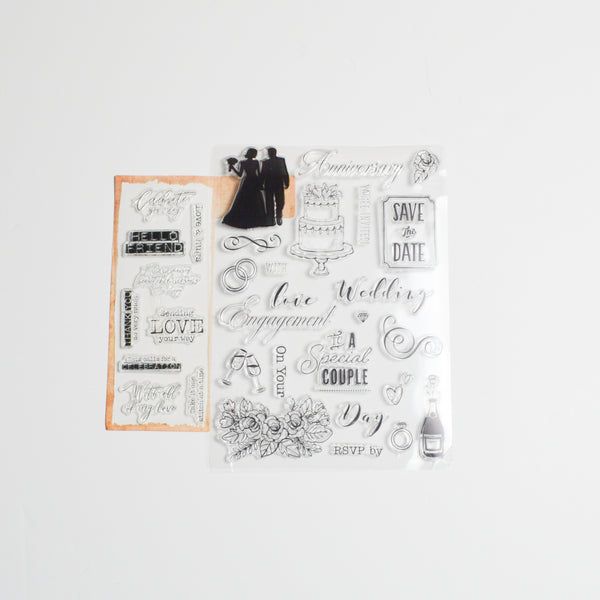 Love Themed Clear Stamps - 2 Sheets Default Title
