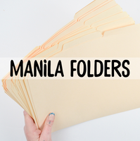 Manila File Folders - Pack of 10