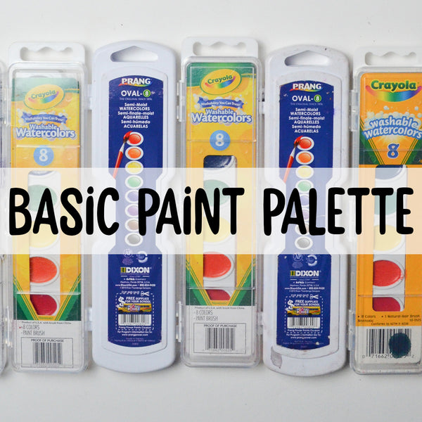 Watercolor Paint Palette - 8 Colors – Make & Mend