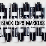 Ten Black Expo Markers